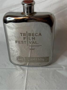 2007 Jameson Tribeca Film Festival PromotionalStainless Steel Hip Flask - Silver